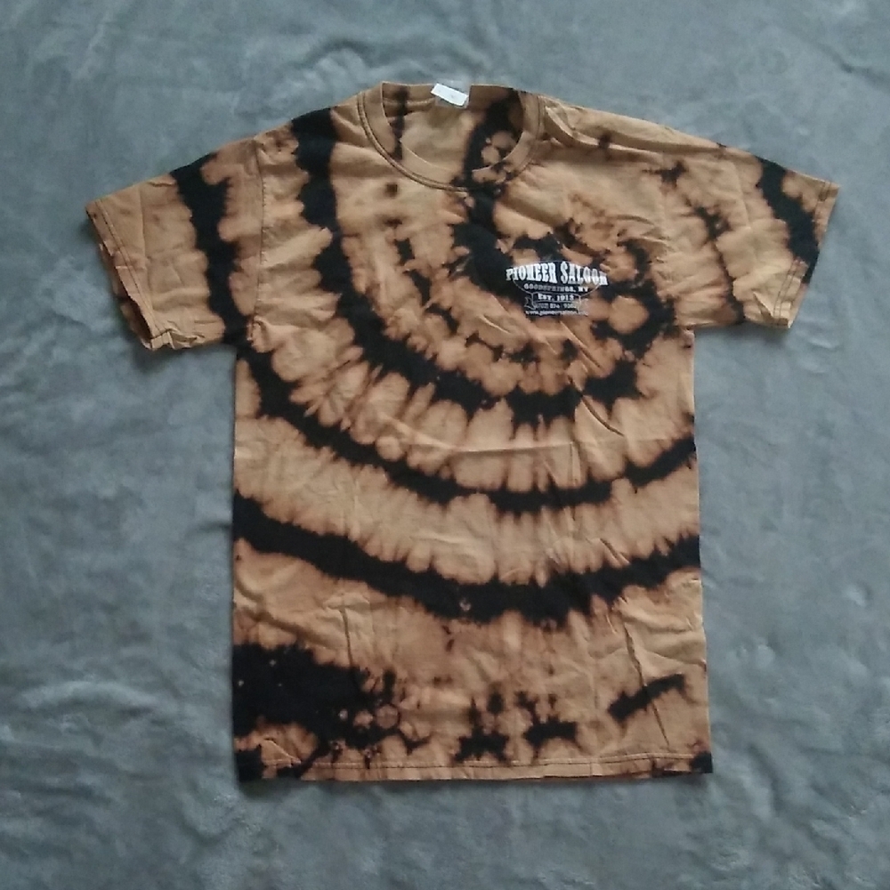 CENTENNIAL PIONEER SALOON Brown and Black 100% Cotton T-shirt